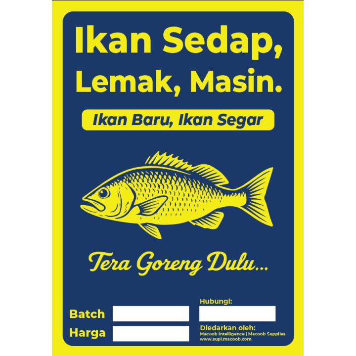 Ikan Belanak Masin (Sedap, Lemak, Masin)