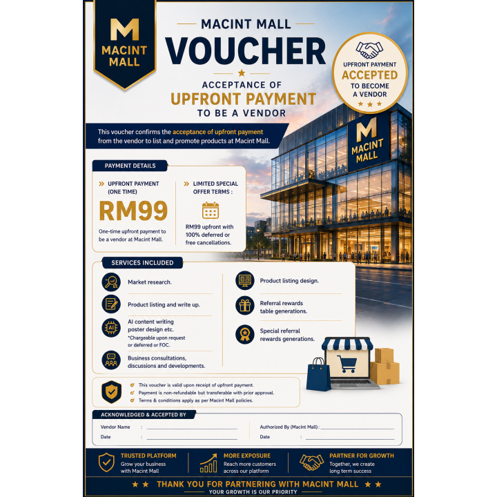 Vendor Upfront Payment