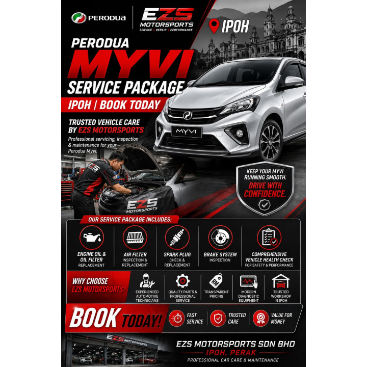 Perodua Myvi Service Package | EZS Motorsports Ipoh