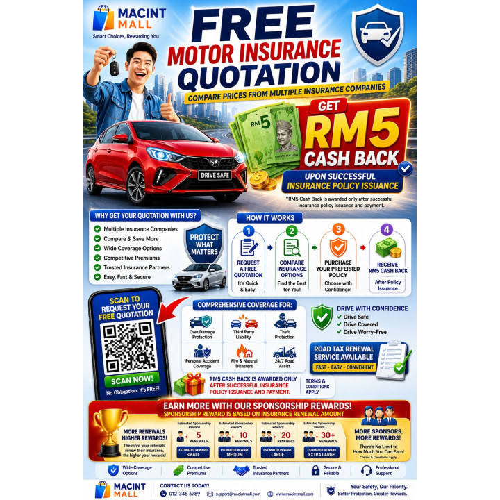 General Insurance Quotations with Cash Back RM5