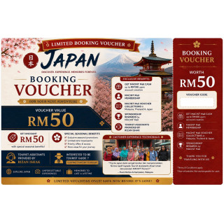 RM50 Discount for Booking Deposit to Japan by Rizan Ishak