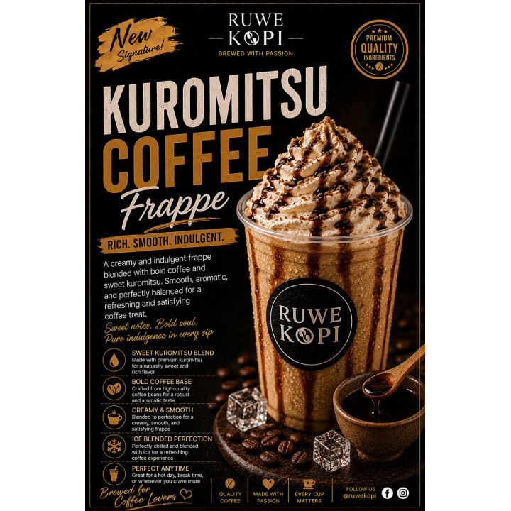 Kuromitsu Coffee Frappe by Ruwe Kopi