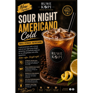 Sour Night Americano Cold by Ruwe Kopi