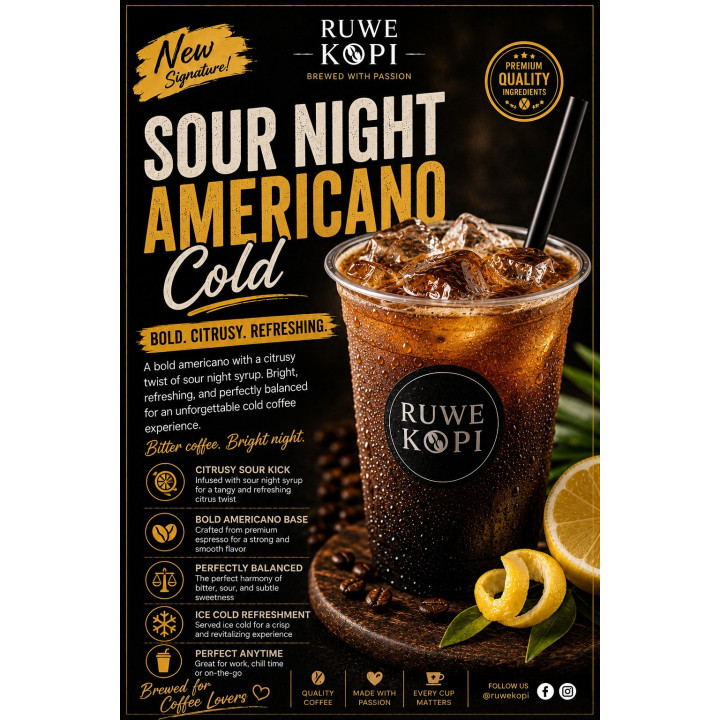 Sour Night Americano Cold by Ruwe Kopi