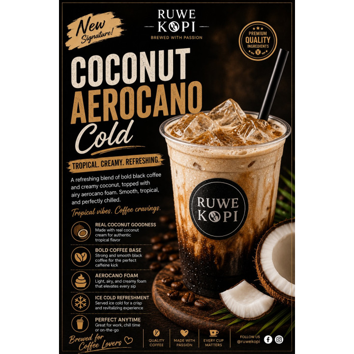 Coconut Aerocano Cold by Ruwe Kopi