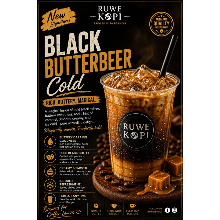 Black Butterbeer Cold by Ruwe Kopi