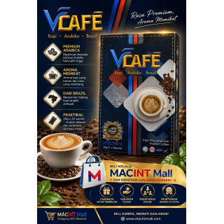 VCAFÉ Premium Arabika Brazil Coffee | 20 Sachets