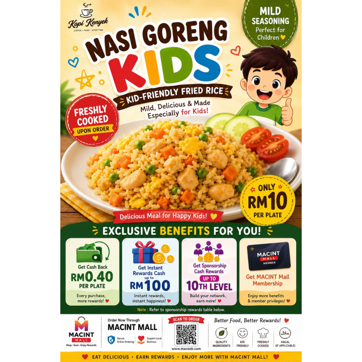 Nasi Goreng Kids | Kid-Friendly Fried Rice | Kopi Kenyek