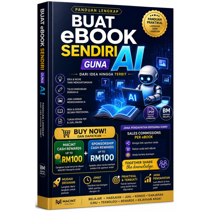 Buat eBook Sendiri Guna AI | Panduan Lengkap Malaysia