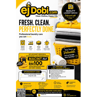 Laundry Pickup & Delivery Kuala Lumpur | ejDobi Voucher