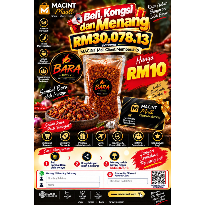 Sambal Kantan Irwayu | Sambal Bunga Kantan Malaysia dengan peraduan RM 30,078.13
