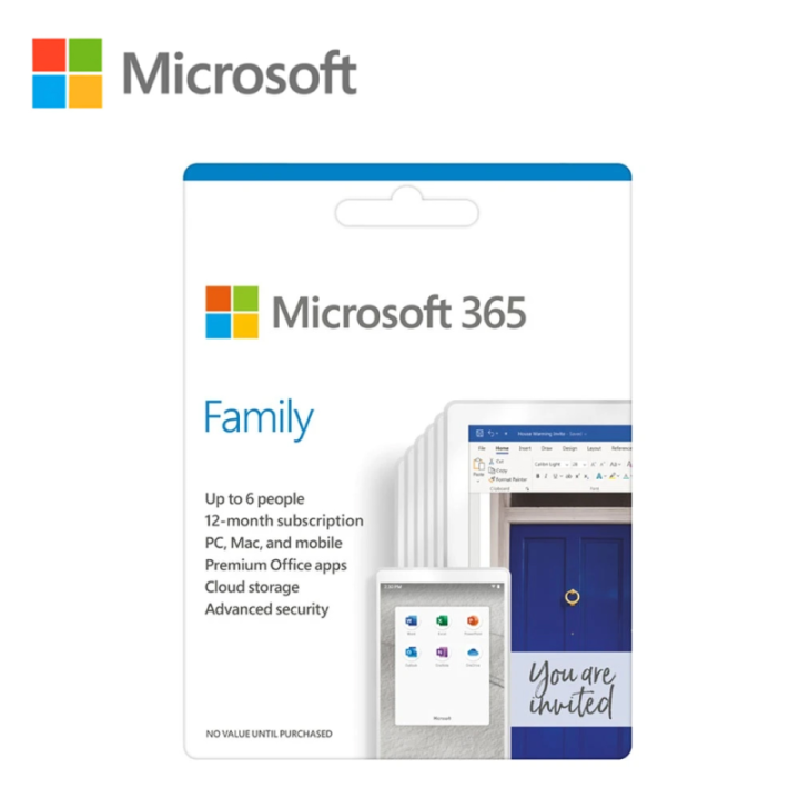 Microsoft Office 365 Family 6 User ESD 12 Months | MACINT Mall
