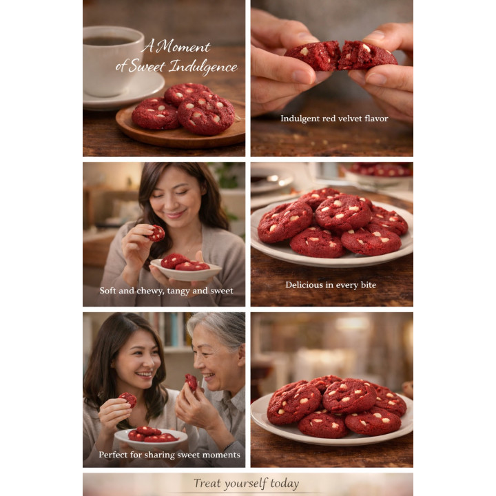 Noor Red Velvet Premium Cookies